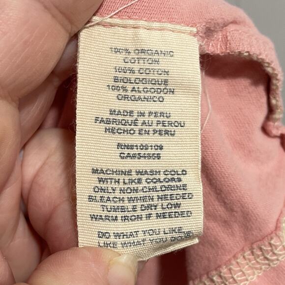 Life is Good Karma Organic Graphic Tee Size XL Pink Oversized Heart Tree Love - Picture 6 of 8